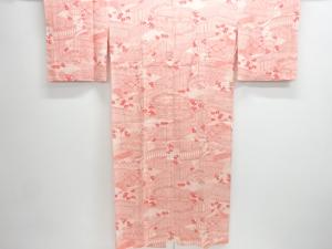 垣に梅楓模様単衣長襦袢